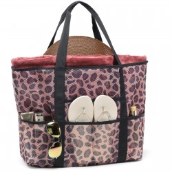 F-color Beach Bag,Leopard...